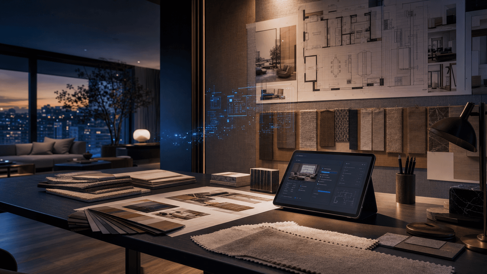 Premium interior design studio workspace for WOVE